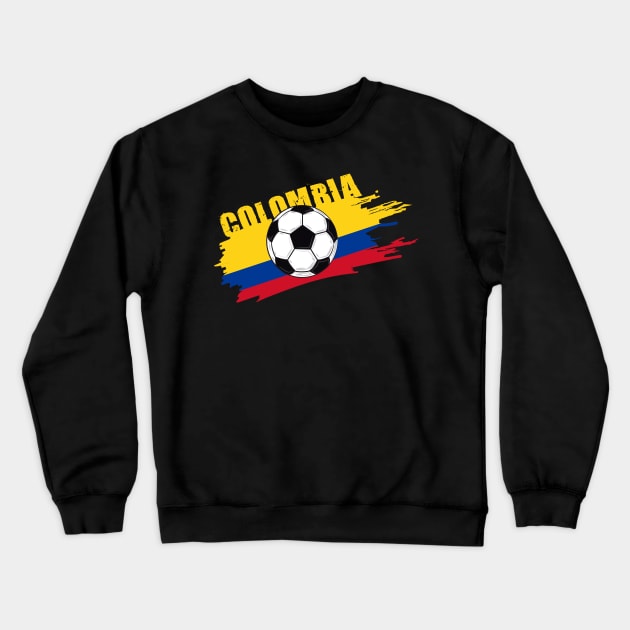 Colombia Soccer Colombia Futbol Football Colombian soccer Flag Jersey Crewneck Sweatshirt by JayD World